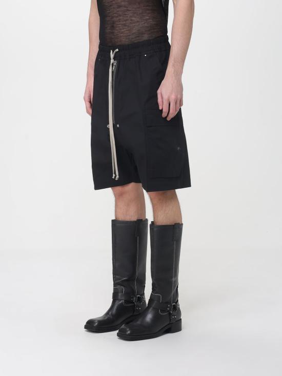 26SS 릭 오웬스 숏팬츠 RU01F2360TE 09 Black - RICK OWENS