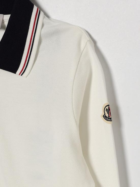 26SS [키즈] 몽클레어 폴로 셔츠 8B000018496W 034 White - MONCLER