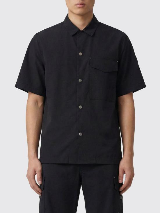 26SS 무스너클 반팔 셔츠 M16MJ102 292 Black