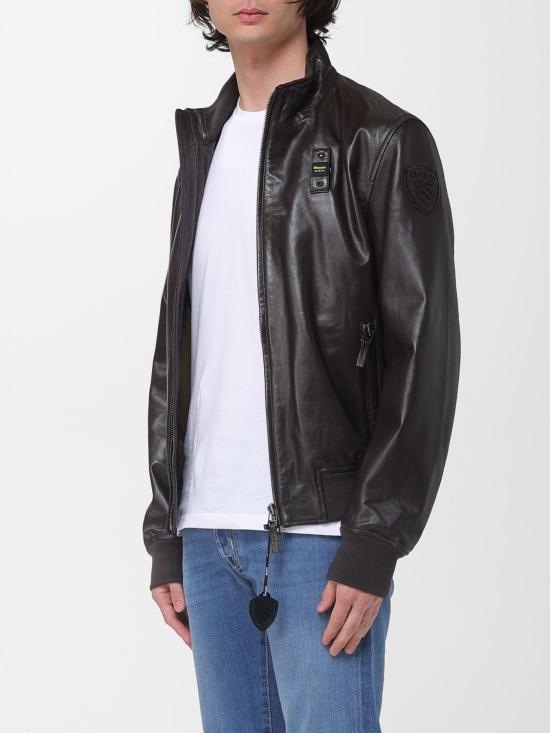 26SS 블라우어 가죽 자켓 26SBLUL02441007515 392 Coffee - BLAUER