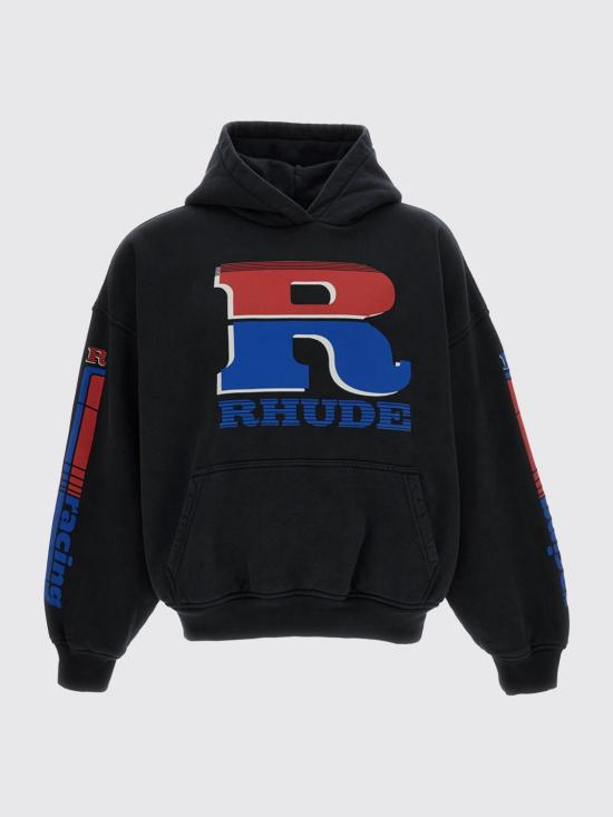 26SS 루드 긴팔 티셔츠 RHPS26HO06012 6011 Black - RHUDE