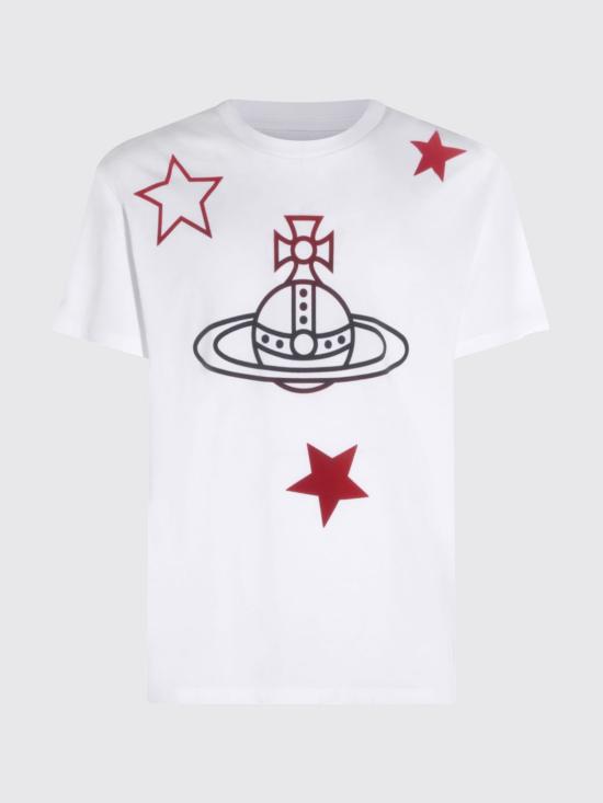 26SS 비비안웨스트우드 반팔 티셔츠 3G010056J00B9 A401 White - VIVIENNE WESTWOOD