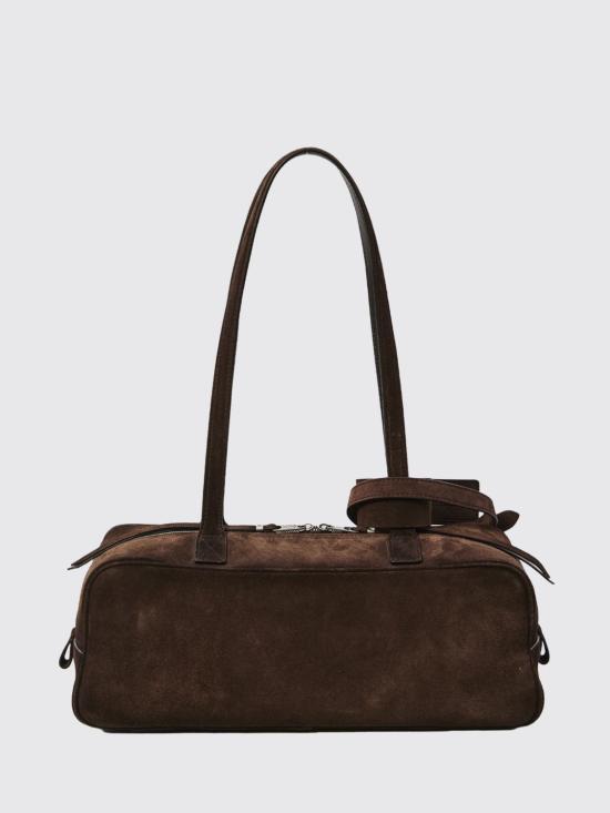 26SS 발렌시아가 캐리 볼링백 스몰 8329202AB9G 2308 Brown - BALENCIAGA