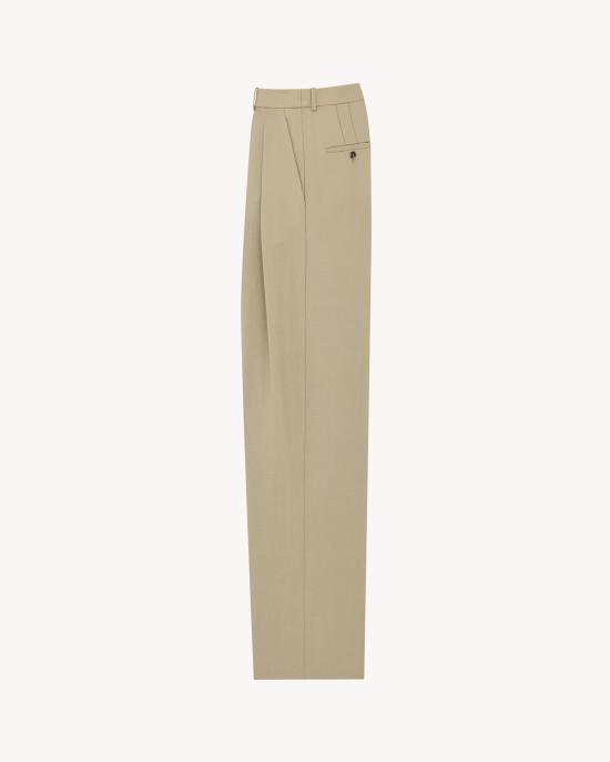 26SS 생로랑 스트레이트 팬츠 854457Y7K112495 Beige - SAINT LAURENT
