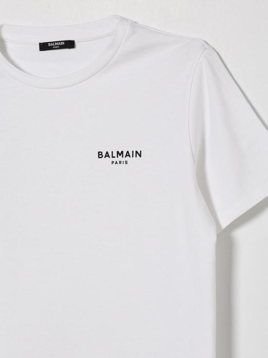 26SS [키즈] 발망 티셔츠 BY8R31Z3672 100NE White - BALMAIN