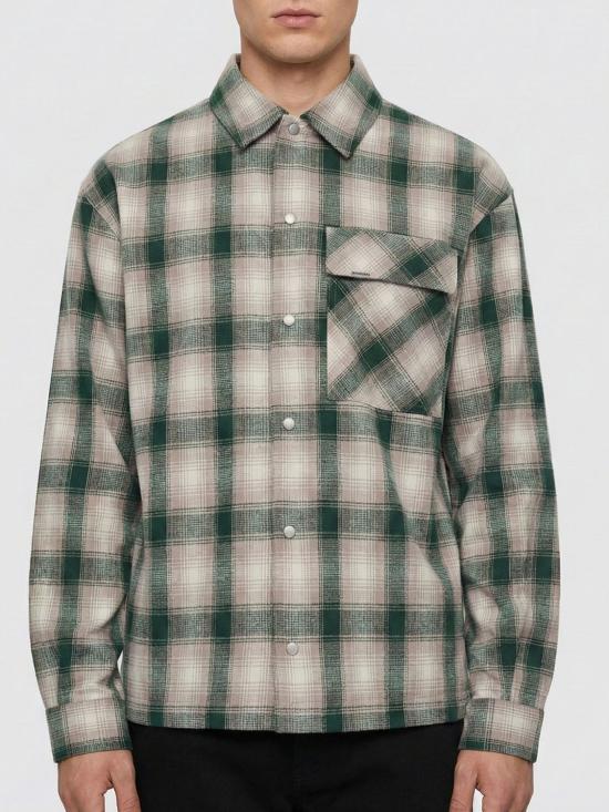 26SS 리프레젠트 긴팔 셔츠 MLM100777 039 Green