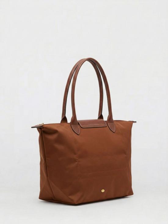 26SS 롱샴 르 플리아쥬 오리지널 토트백 L L1899089 504 Burnt - LONGCHAMP