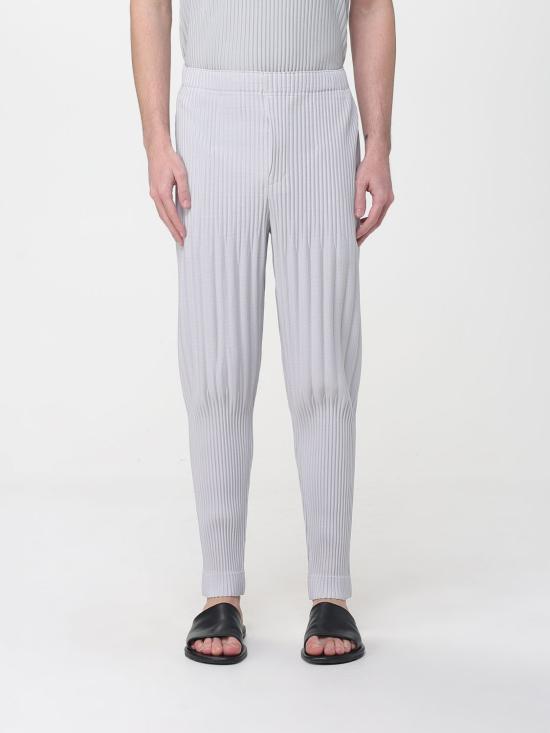 26SS 옴므 플리세 이세이 미야케 스트레이트 팬츠 HP66JF024 71 Gnawed Blue