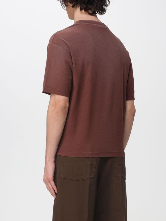 26SS 아크네 스튜디오 반팔 티셔츠 CL0196 ADN Brown - ACNE STUDIOS