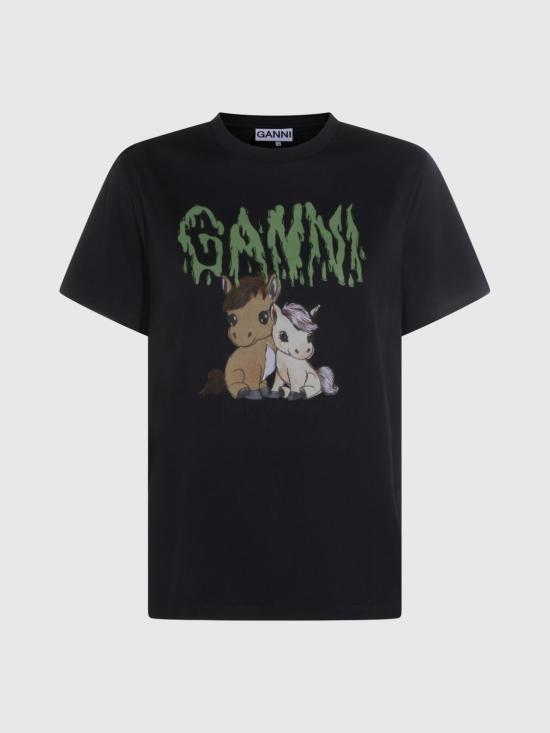 26SS 가니 반팔 티셔츠 A1050048 252 Grey - GANNI