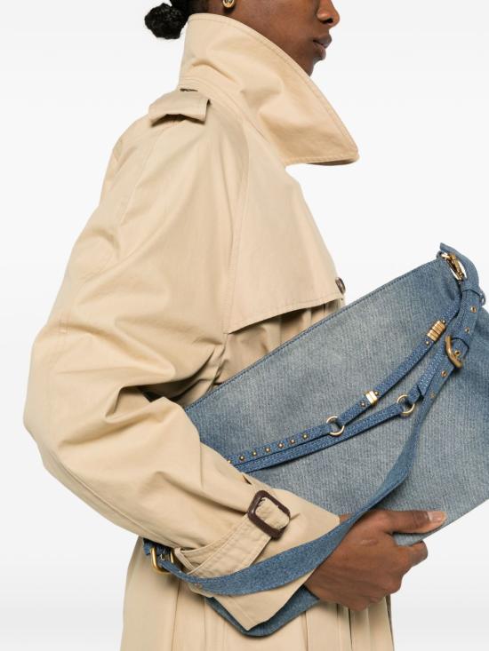 26SS 핑코 숄더백 105903 A31GPJDQ Denim oro - PINKO