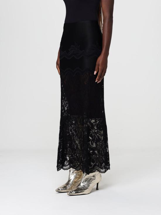 26SS 파코라반 롱 스커트 26PJJU021PA0170 P001 Black - PACO RABANNE