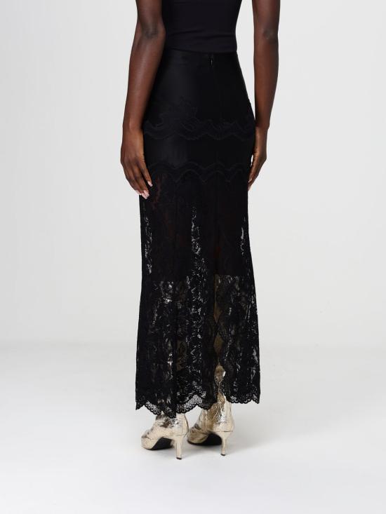 26SS 파코라반 롱 스커트 26PJJU021PA0170 P001 Black - PACO RABANNE