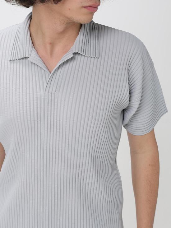 26SS 옴므 플리세 이세이 미야케 폴로 티셔츠 HP66JM530 11 Grey - HOMME PLISSE' ISSEY MIYAKE