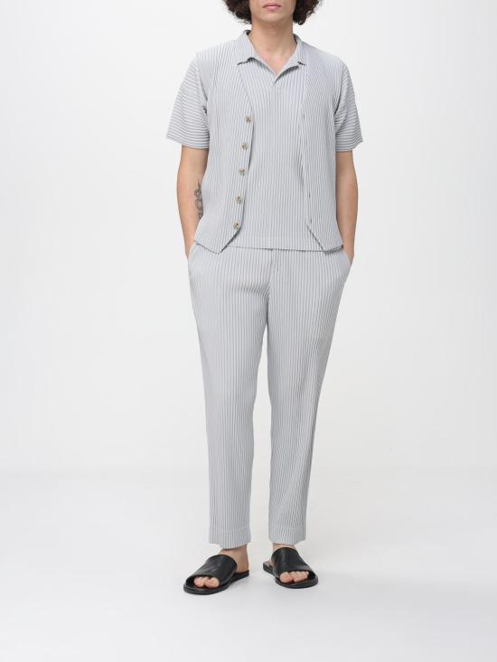 26SS 옴므 플리세 이세이 미야케 폴로 티셔츠 HP66JM530 11 Grey - HOMME PLISSE' ISSEY MIYAKE