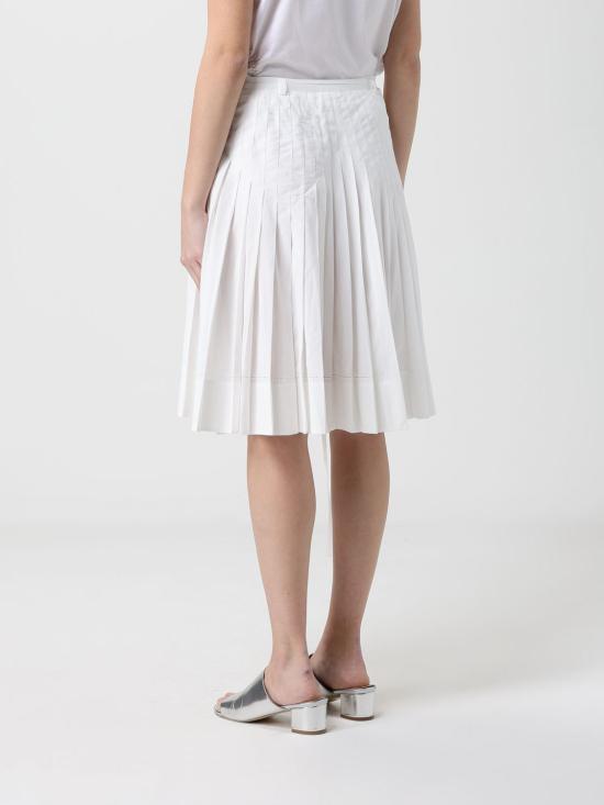 26SS 로우클래식 미디 스커트 LCPS26SK01160 0053 White - LOW CLASSIC