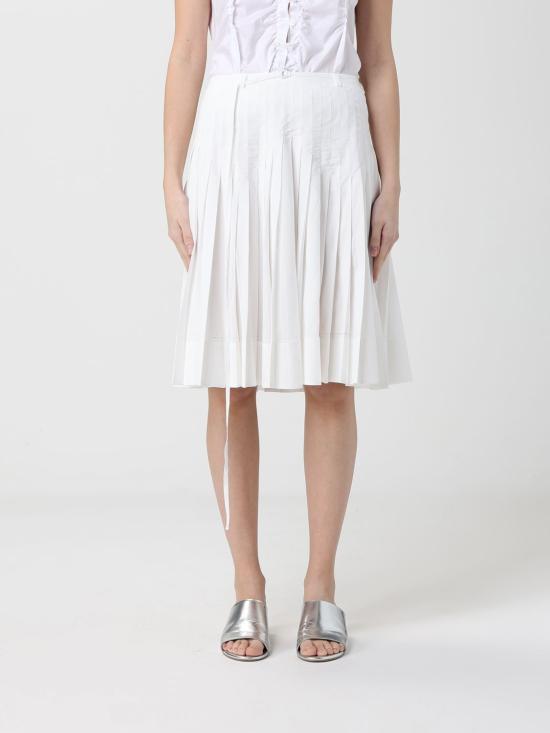 26SS 로우클래식 미디 스커트 LCPS26SK01160 0053 White