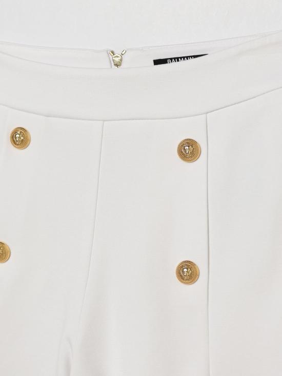 26SS [키즈] 발망 쇼츠/버뮤다 BY6B69J0371 100OR White - BALMAIN
