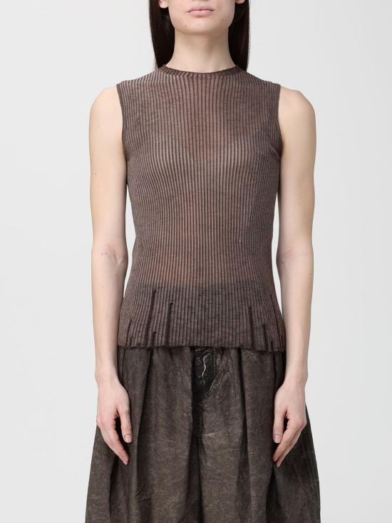 26SS 우마 왕 민소매 티셔츠 UK7112 UW600 Brown