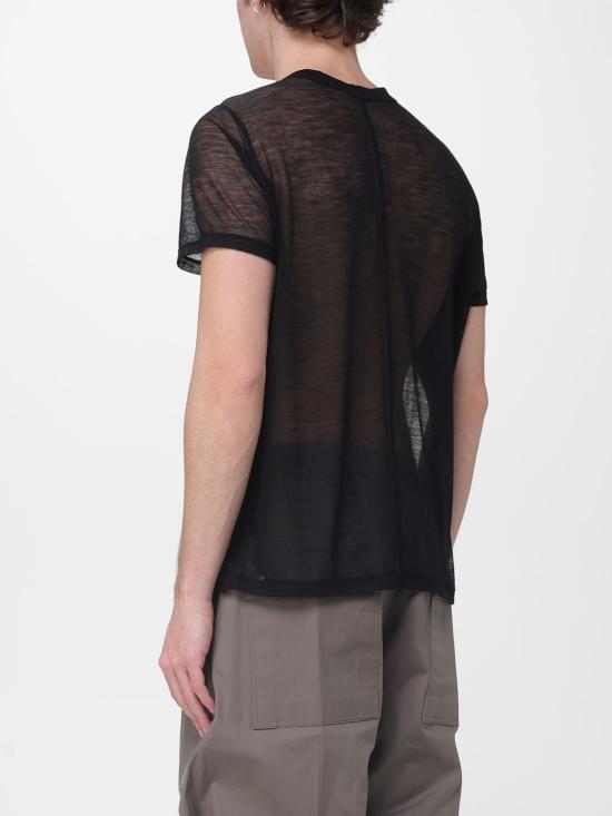 26SS 릭 오웬스 반팔 티셔츠 RU01F2265JWR 09 Black - RICK OWENS