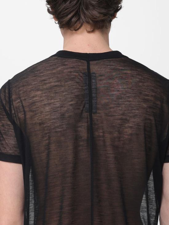 26SS 릭 오웬스 반팔 티셔츠 RU01F2265JWR 09 Black - RICK OWENS