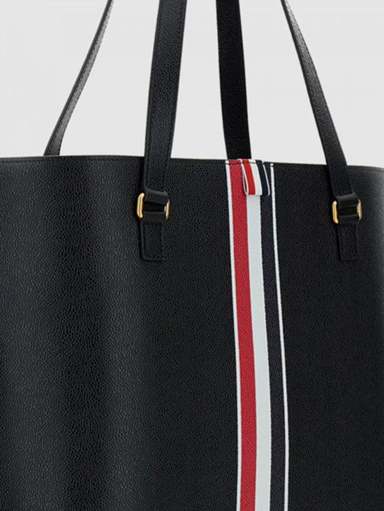 26SS 톰브라운 그레인 헥터 미디움 툴 토트 UAG250A00198 001 Black - THOM BROWNE