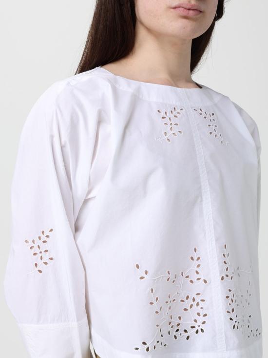 26SS 쉐르 긴팔 티셔츠 CHE0948HANSEL BLA01 White - SOEUR