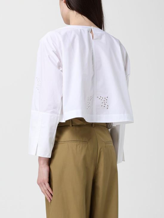 26SS 쉐르 긴팔 티셔츠 CHE0948HANSEL BLA01 White - SOEUR