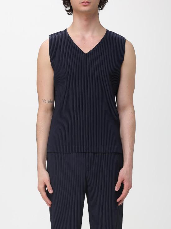 26SS 옴므 플리세 이세이 미야케 반팔 티셔츠 HP66JE510 75 Blue