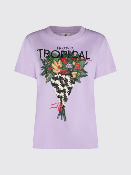 26SS 팜 리오 반팔 티셔츠 348536 L0018 Violet - FARM RIO