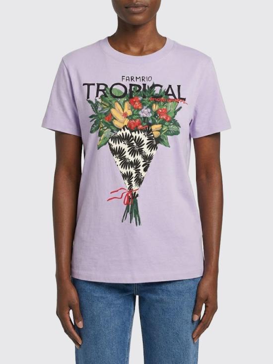 26SS 팜 리오 반팔 티셔츠 348536 L0018 Violet