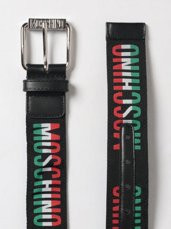 26SS 모스키노 가죽 벨트 80288204 550 Black - MOSCHINO