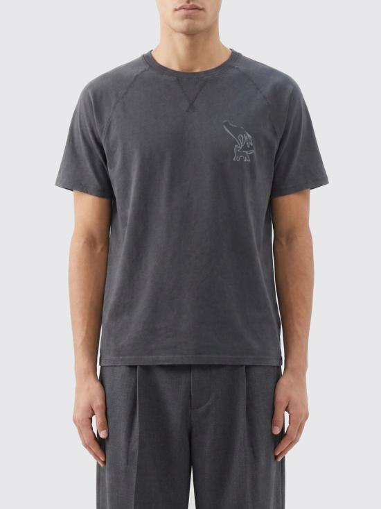 26SS 메종키츠네 반팔 티셔츠 QM00103KJ7036 0519 Black