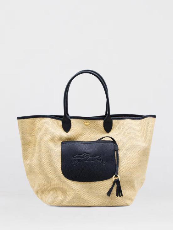 26SS 롱샴 르 플리아쥬 컬렉션 L 바스킷백 10308HGK 001 Black