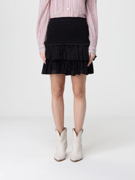 26SS 이자벨마랑에뚜왈 숏 스커트 JU0478FAD1J03E 01BK Black