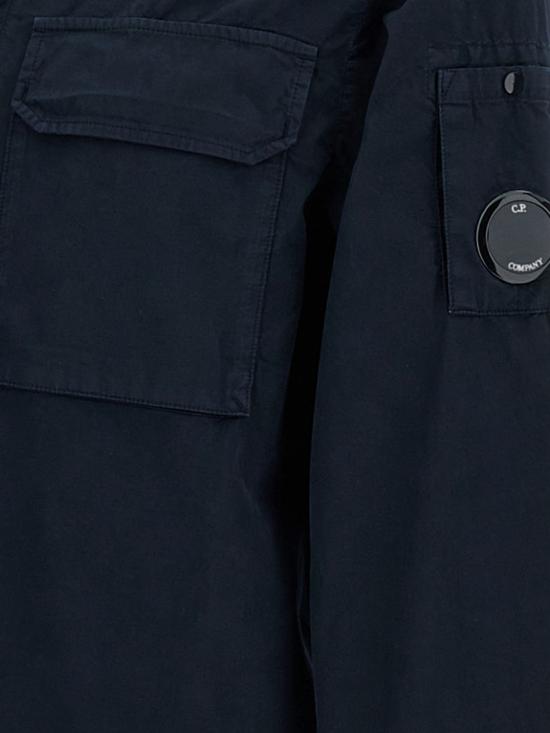 26SS 씨피 컴퍼니 오가닉 개버딘 지퍼 렌즈 오버셔츠 20CMOS156A110143G 888 Blue - C.P. COMPANY