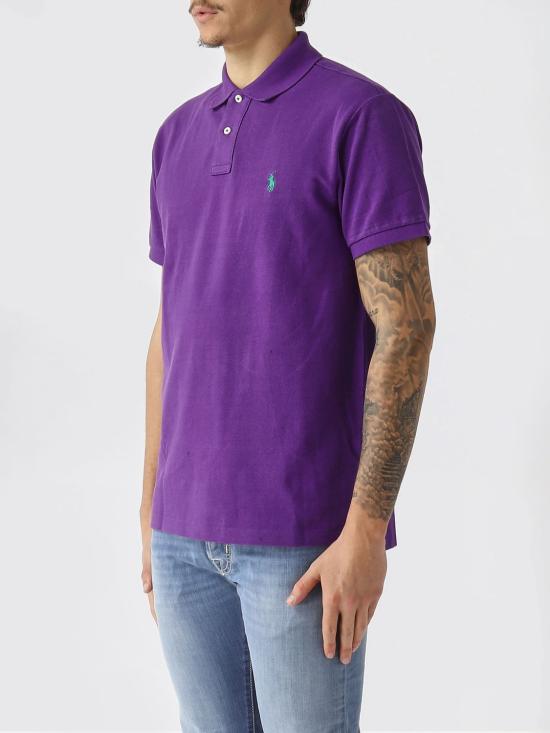 26SS 폴로 랄프로렌 폴로 티셔츠 710536856 507 Violet - POLO RALPH LAUREN