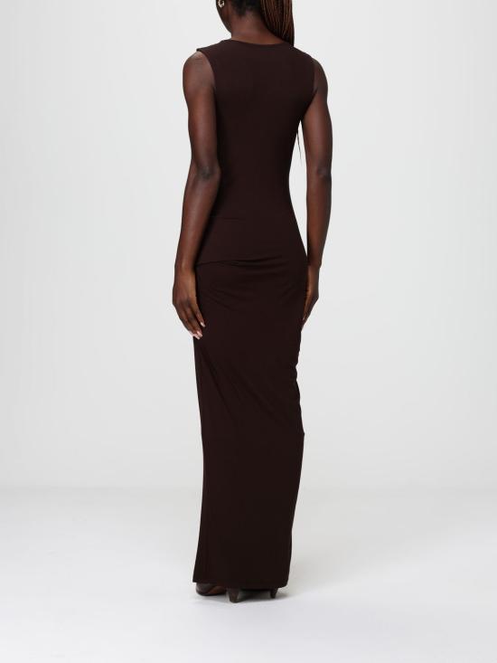 26SS 엔타이어 스튜디오 롱 원피스 ESSS26DR01243 C737 Tobacco - ENTIRE STUDIOS