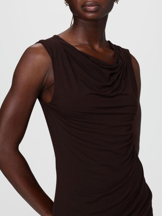 26SS 엔타이어 스튜디오 롱 원피스 ESSS26DR01243 C737 Tobacco - ENTIRE STUDIOS