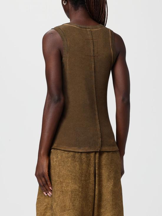 26SS 우마 왕 민소매 티셔츠 UP1030 UW240 Yellow - UMA WANG