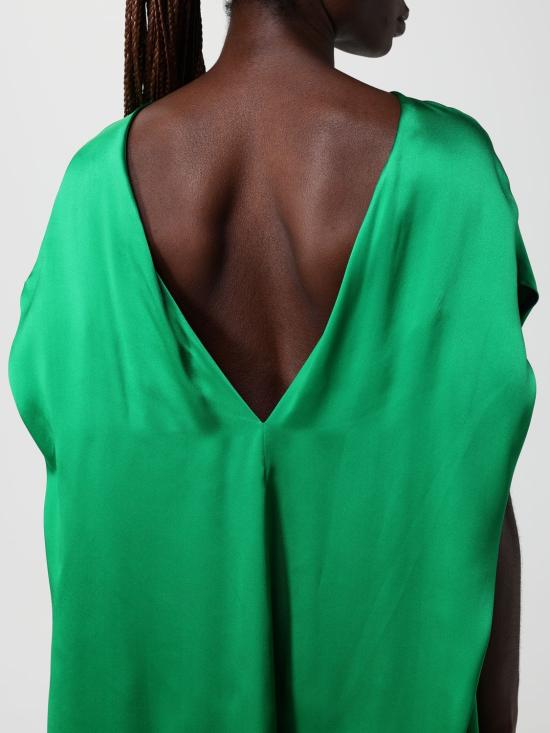 26SS 드리스 반 노튼 롱 원피스 2610110363024 604 Green - DRIES VAN NOTEN