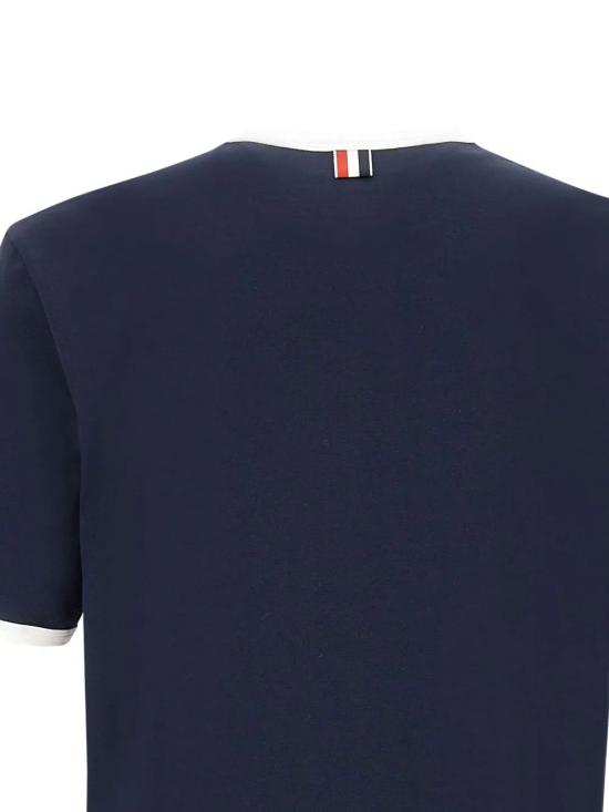 26SS 톰브라운 반팔 티셔츠 MJS083A00042415 NAVY DOM - THOM BROWNE