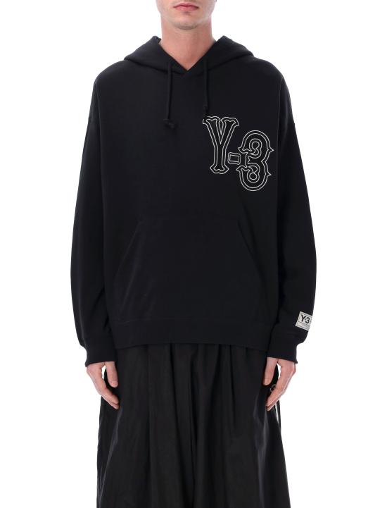 26SS 와이쓰리 후드 티셔츠 KQ9305 BLK Nero