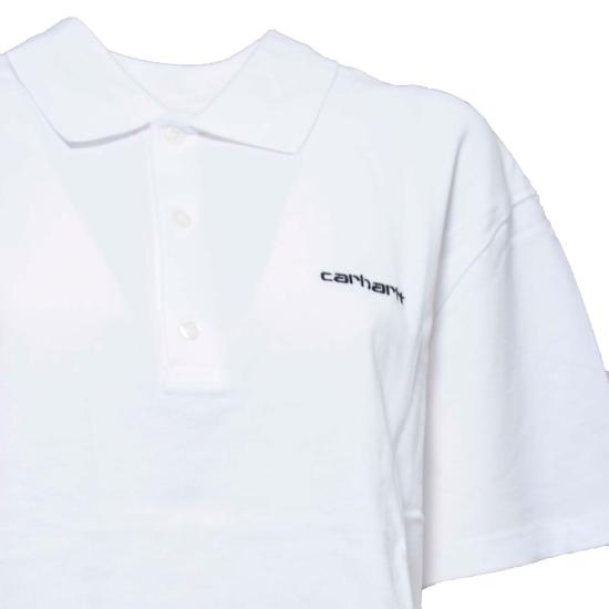 26SS 칼하트 WIP 폴로 티셔츠 I034553 00AXX White - CARHARTT WIP