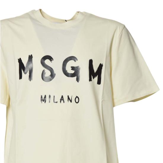 26SS 엠에스지엠 반팔 티셔츠 2000MM510200002 Cream - MSGM