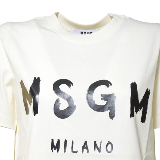 26SS 엠에스지엠 반팔 티셔츠 2000MDM510200002 Crema - MSGM