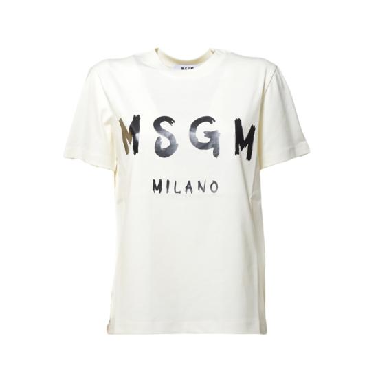 26SS 엠에스지엠 반팔 티셔츠 2000MDM510200002 Crema