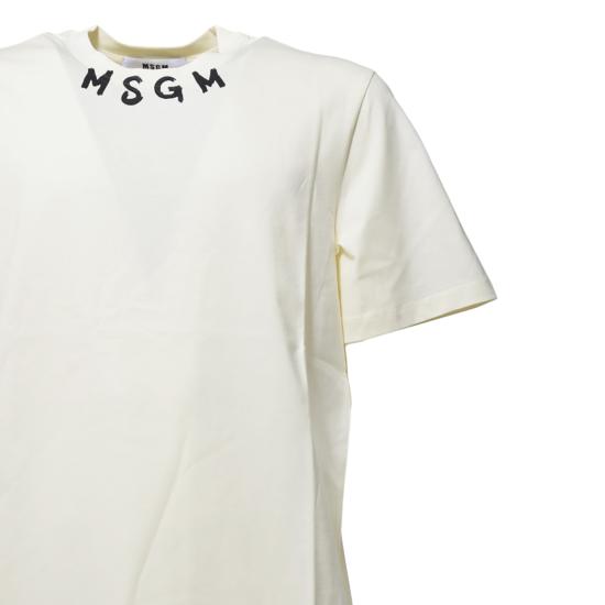 26SS 엠에스지엠 반팔 티셔츠 3840MM102257002 Cream - MSGM
