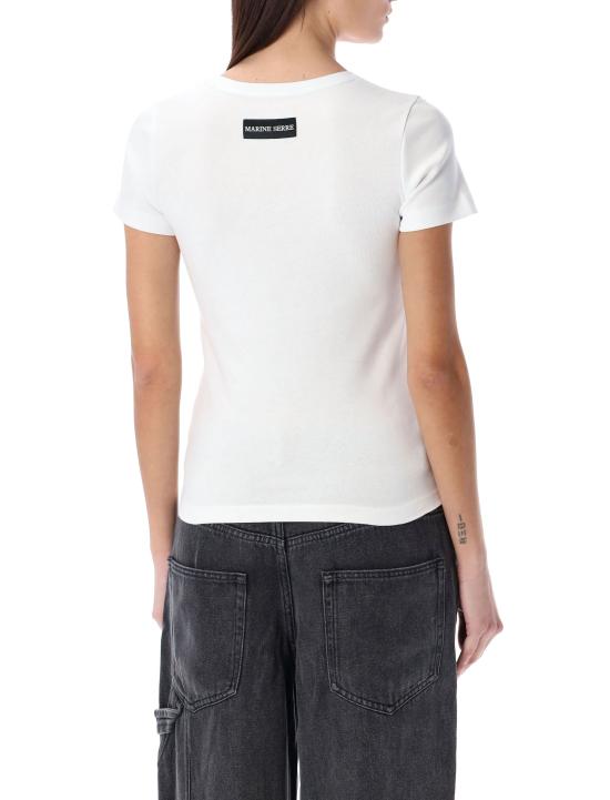 26SS 마린세르 반팔 티셔츠 WTT012ACJER0008 WH10 Bianco - MARINE SERRE