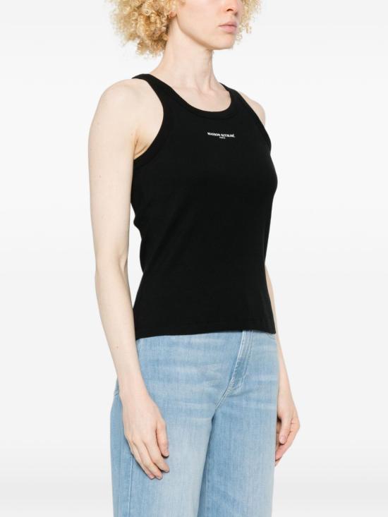 26SS 메종키츠네 민소매 티셔츠 QW00600 KA0033P199 Black - MAISON KITSUNE